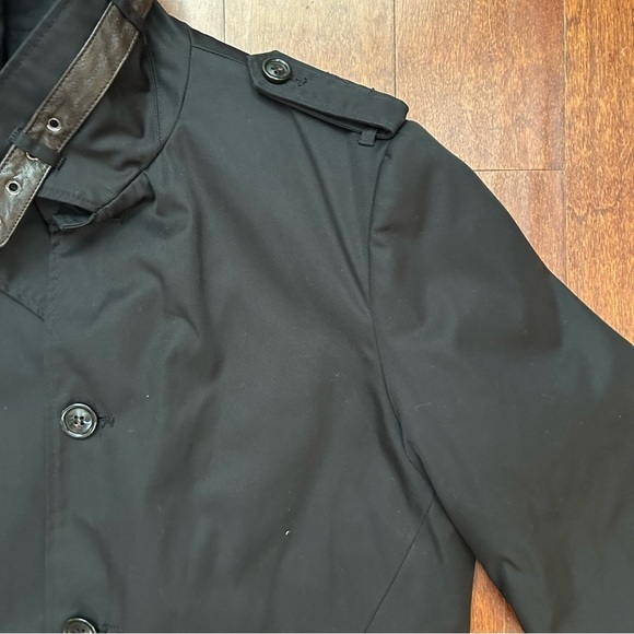 H&M Men's Black Belted Coat with Removable Quilted Liner, Size 40R - Picture 3 of 15